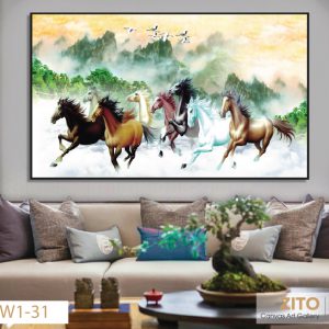 tranh canvas gót ngựa