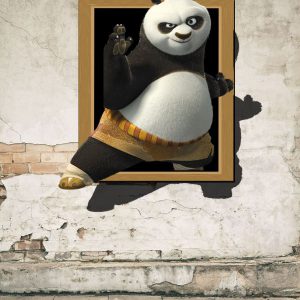 Tranh dán tường kungfu panda